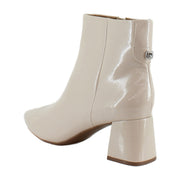 Stone Crinkle Patent Faux Leather