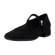 Black Faux Suede