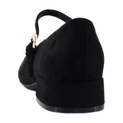 Black Faux Suede