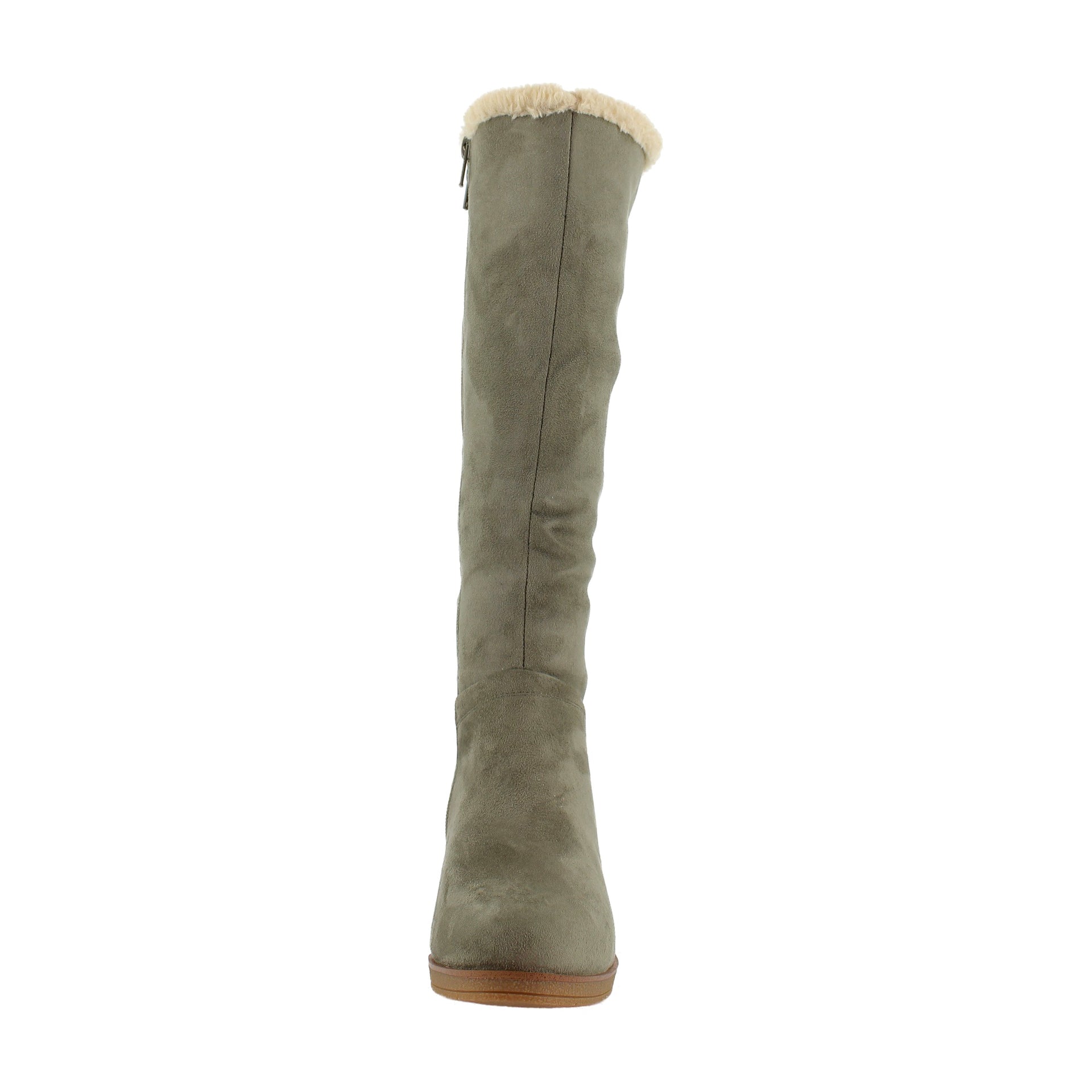 Dark Olive Faux Suede