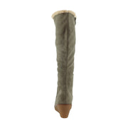Dark Olive Faux Suede