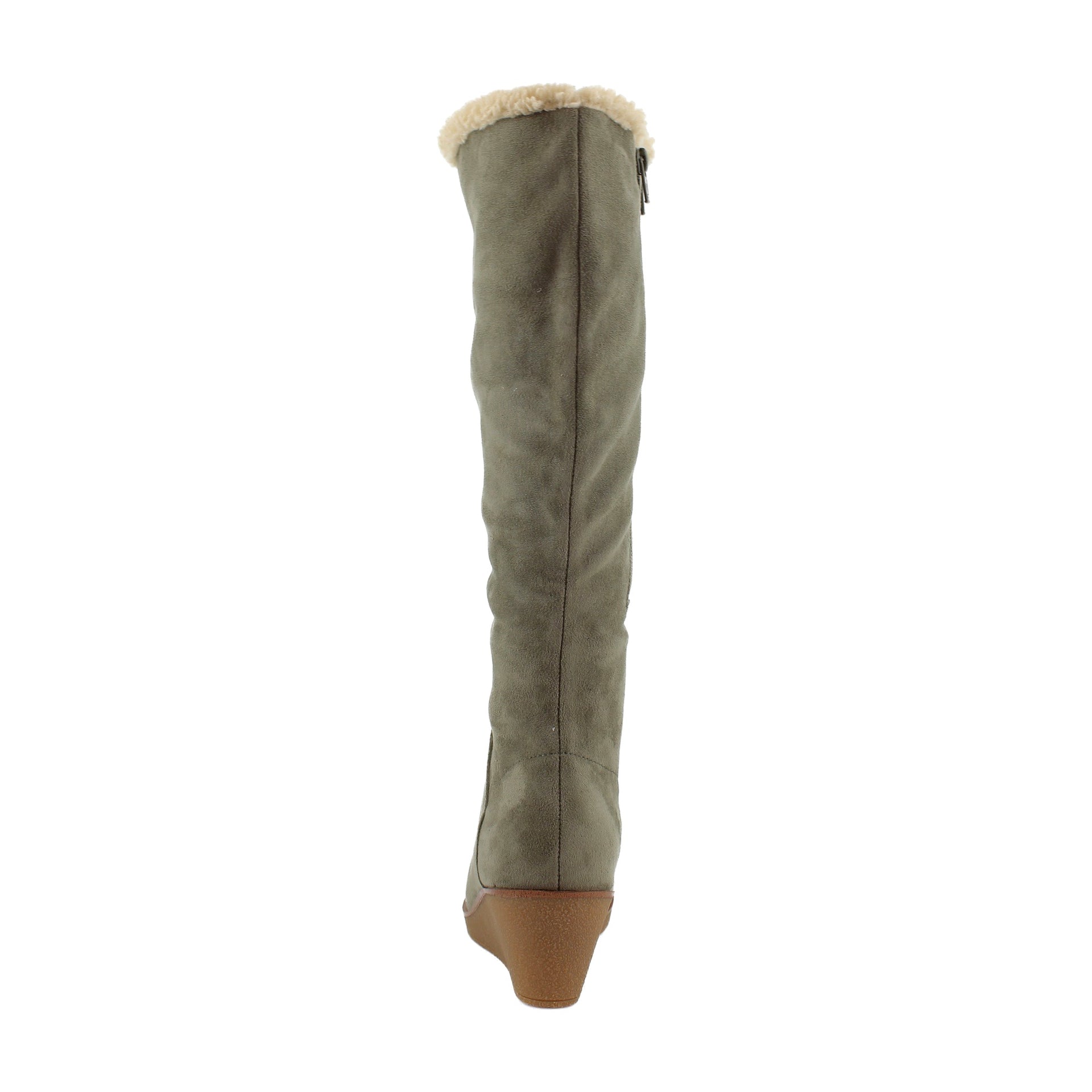 Dark Olive Faux Suede
