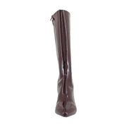 Merlot Crinkle Patent Faux Leather