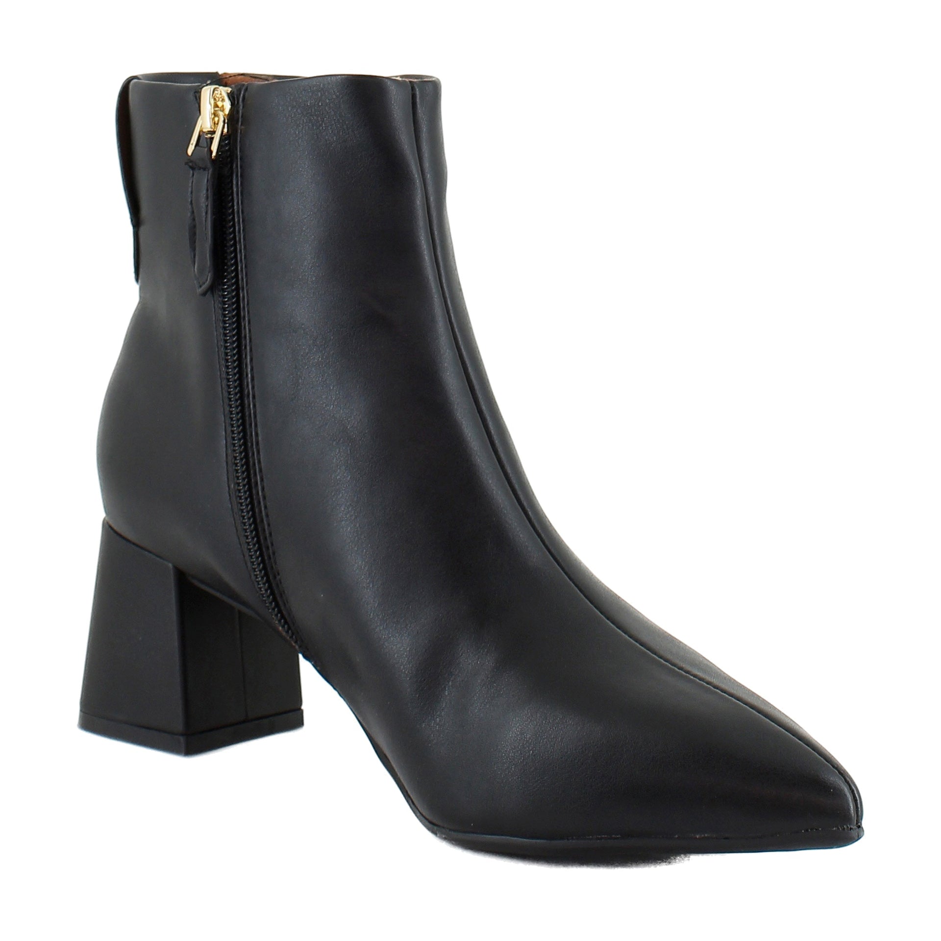 Black Faux Leather