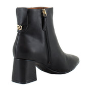 Black Faux Leather