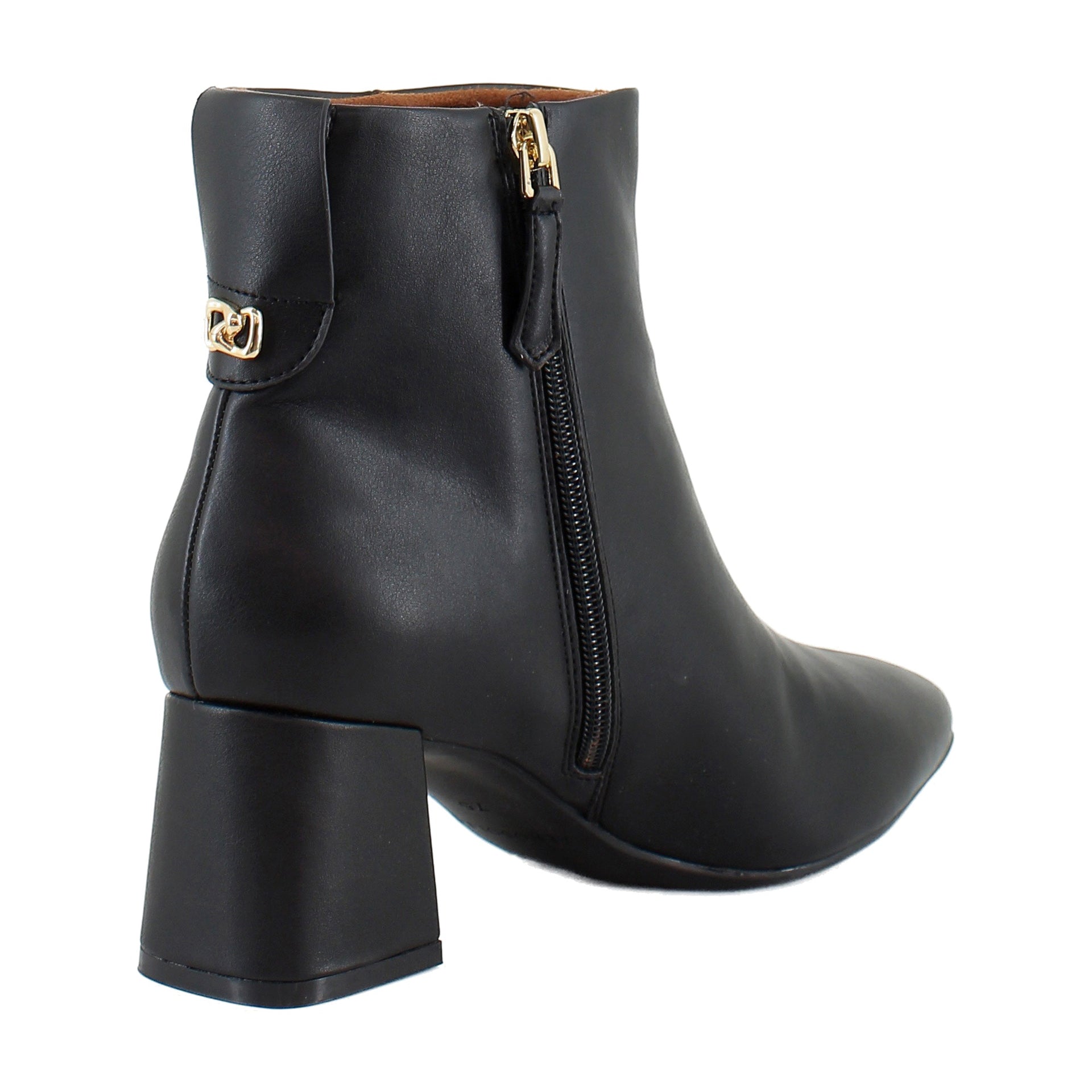 Black Faux Leather