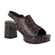 Glossy Leopard Faux Leather