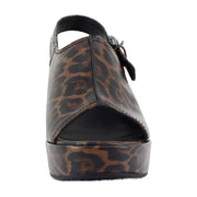 Glossy Leopard Faux Leather