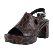 Glossy Leopard Faux Leather