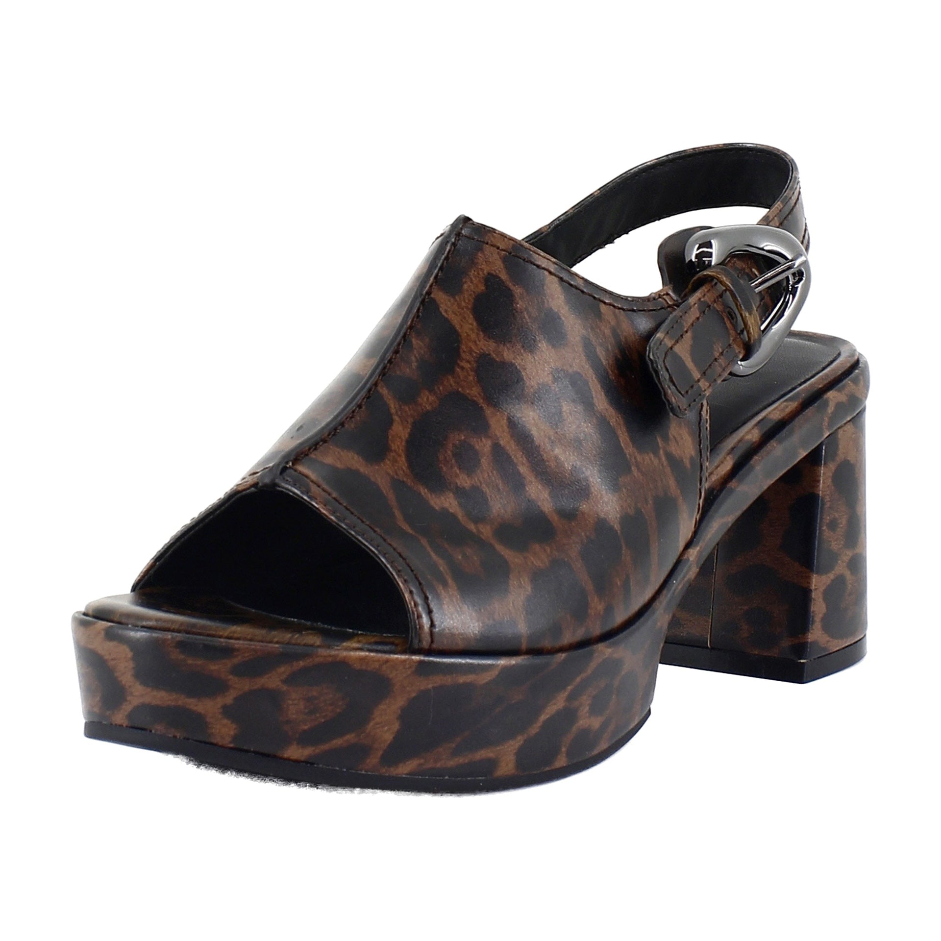 Glossy Leopard Faux Leather