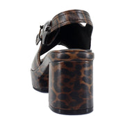Glossy Leopard Faux Leather