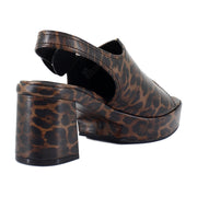 Glossy Leopard Faux Leather