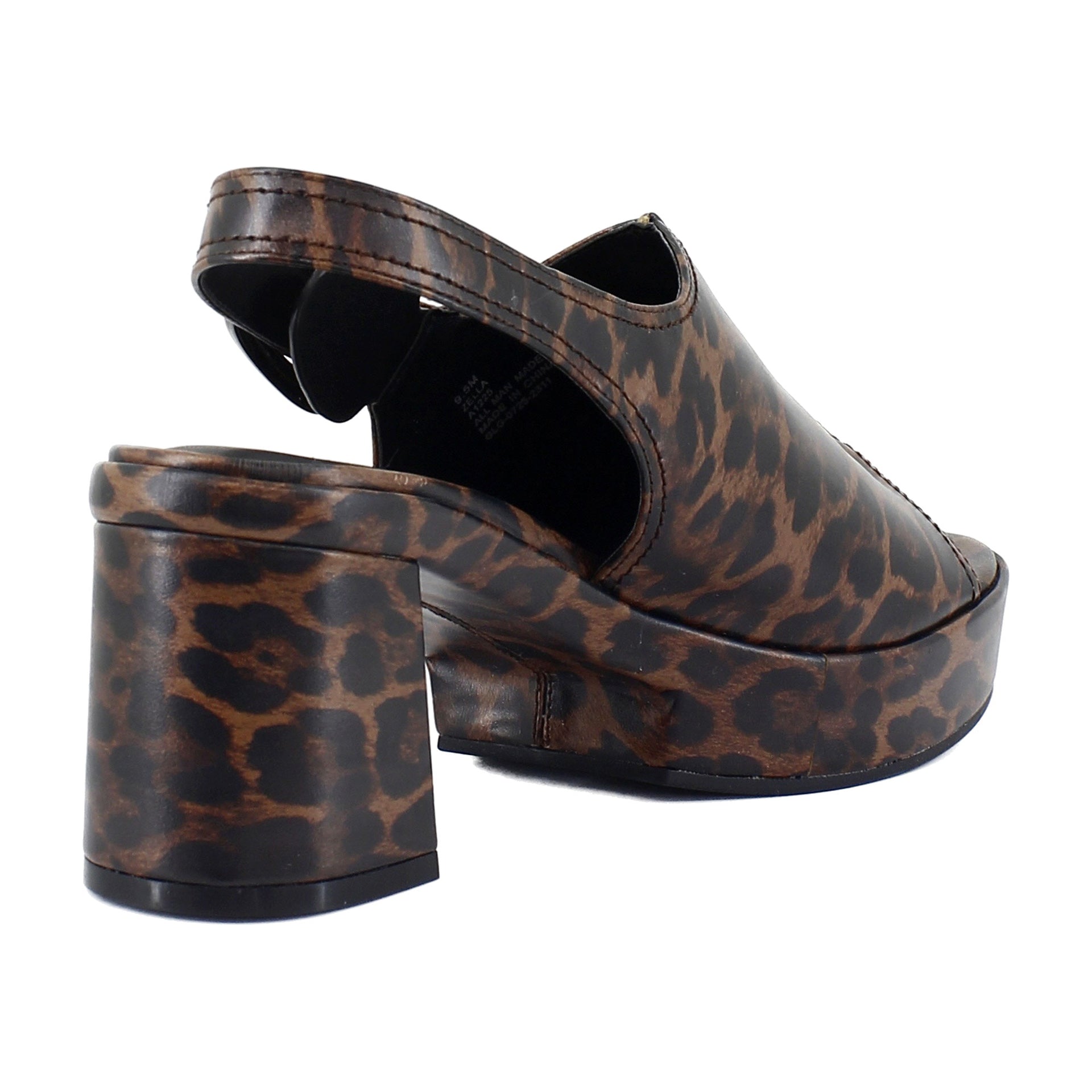 Glossy Leopard Faux Leather