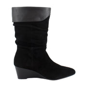 Black Suede/Soft Nappa Leather