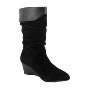 Black Suede/Soft Nappa Leather