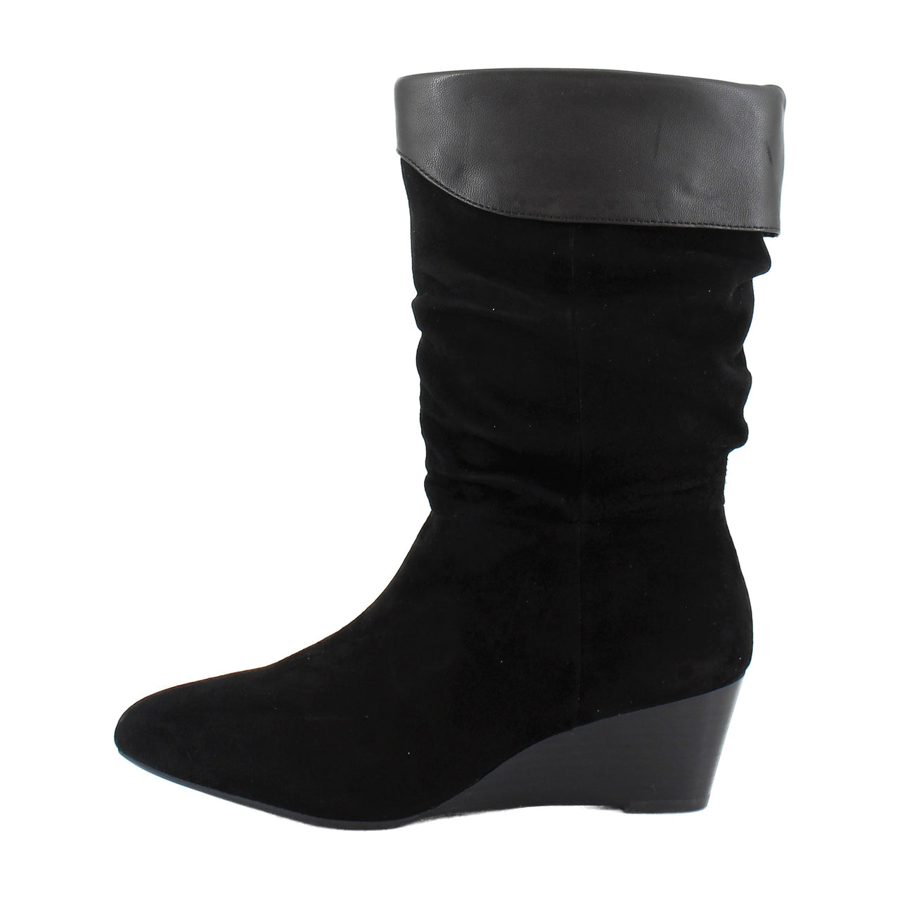 Black Suede/Soft Nappa Leather