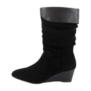 Black Suede/Soft Nappa Leather