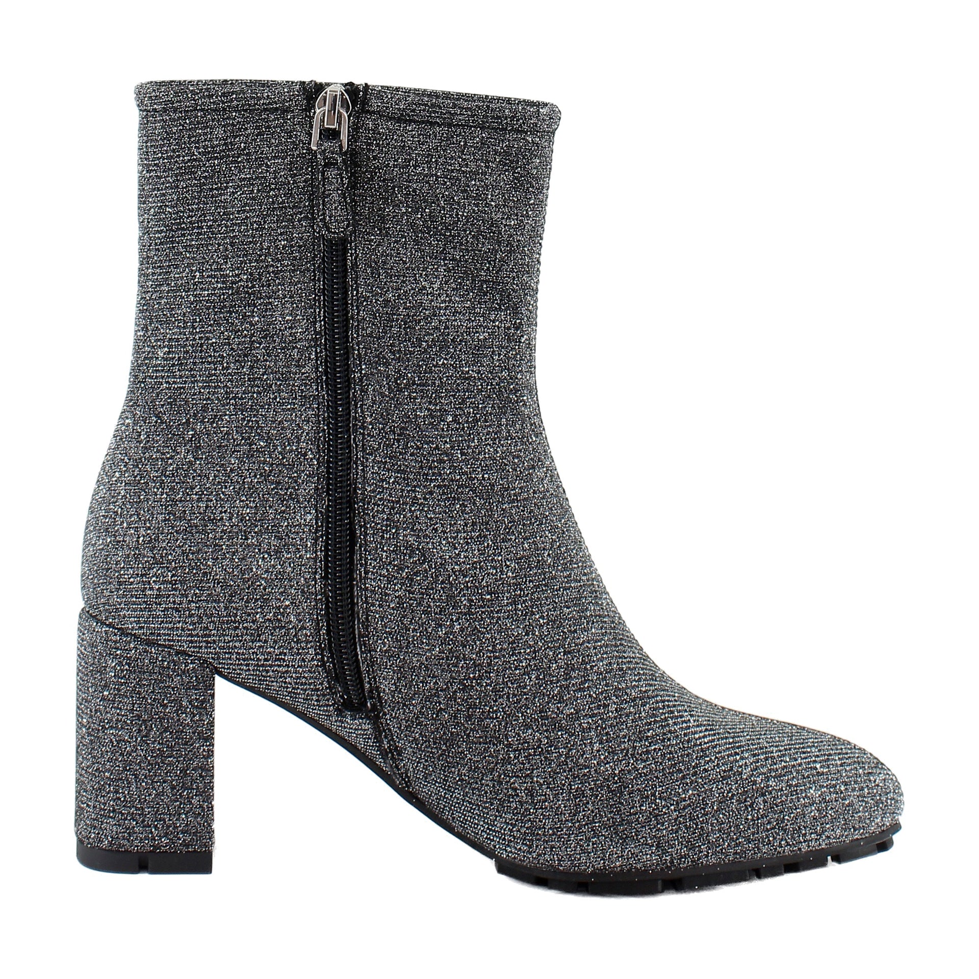 Gunmetal Stretch Lame