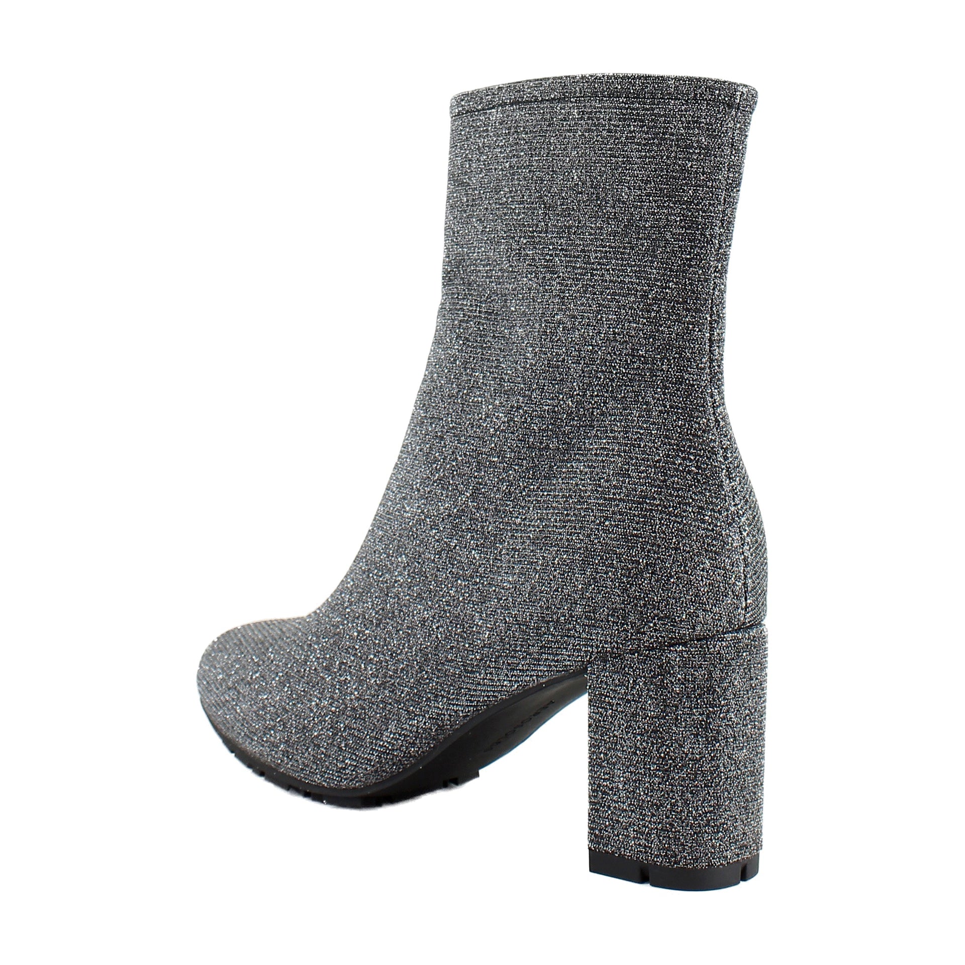 Gunmetal Stretch Lame