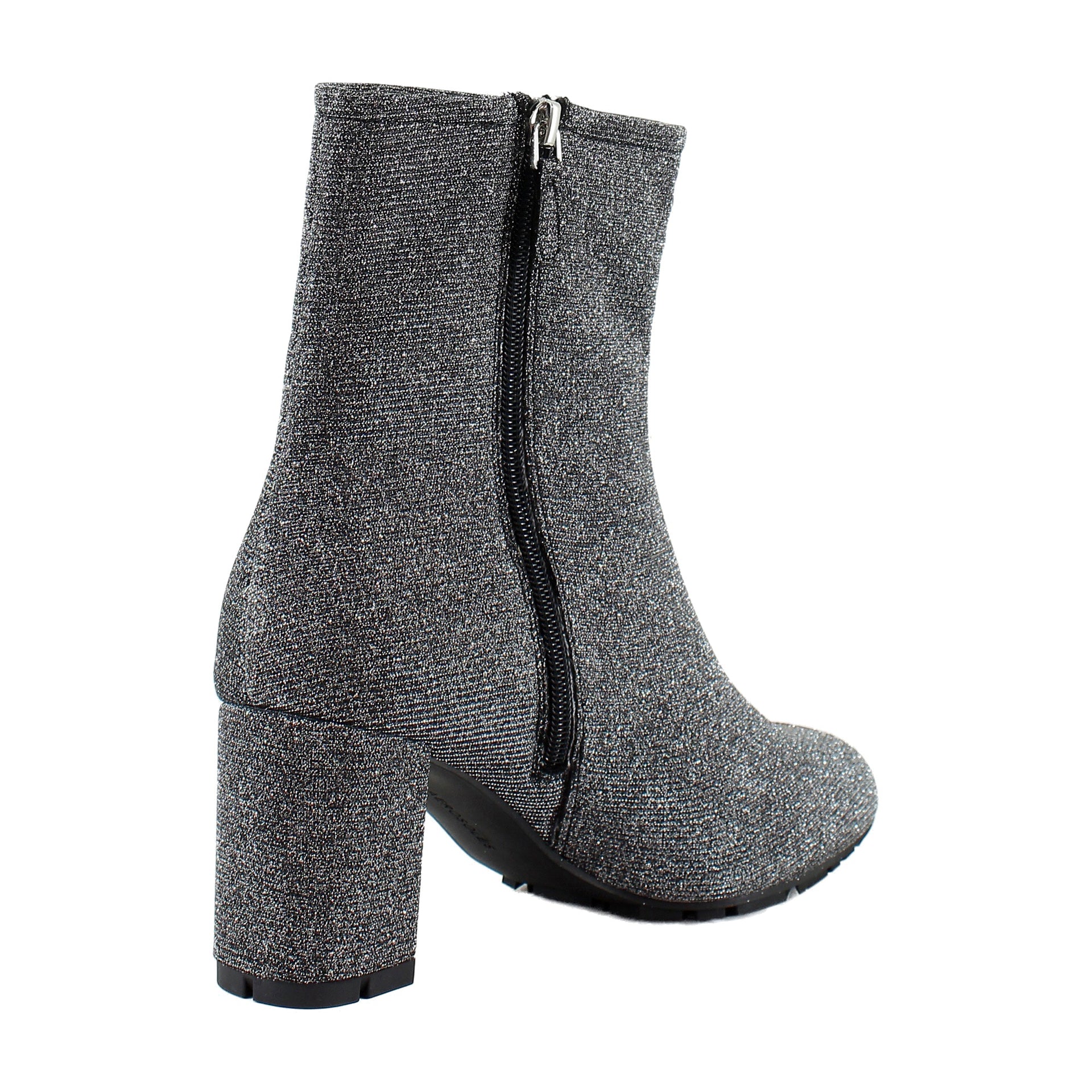 Gunmetal Stretch Lame