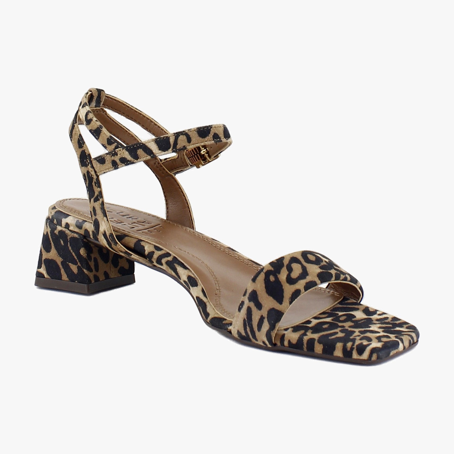 Dark Brown Leopard Suede