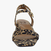Dark Brown Leopard Suede