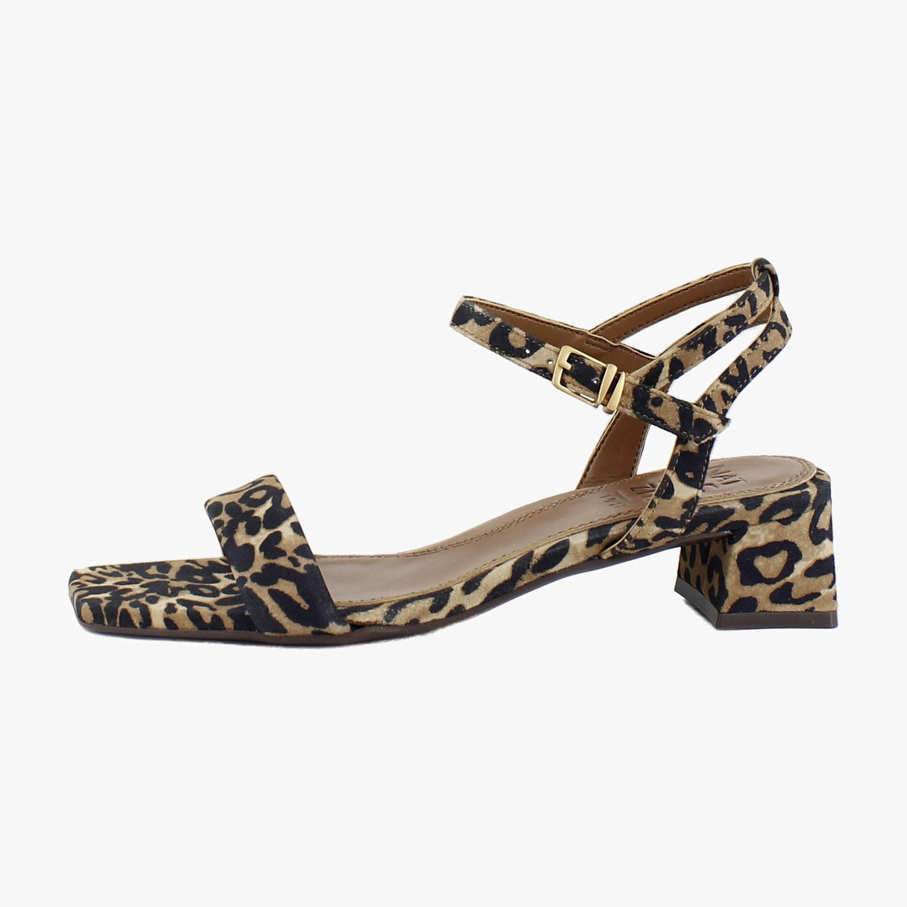 Dark Brown Leopard Suede