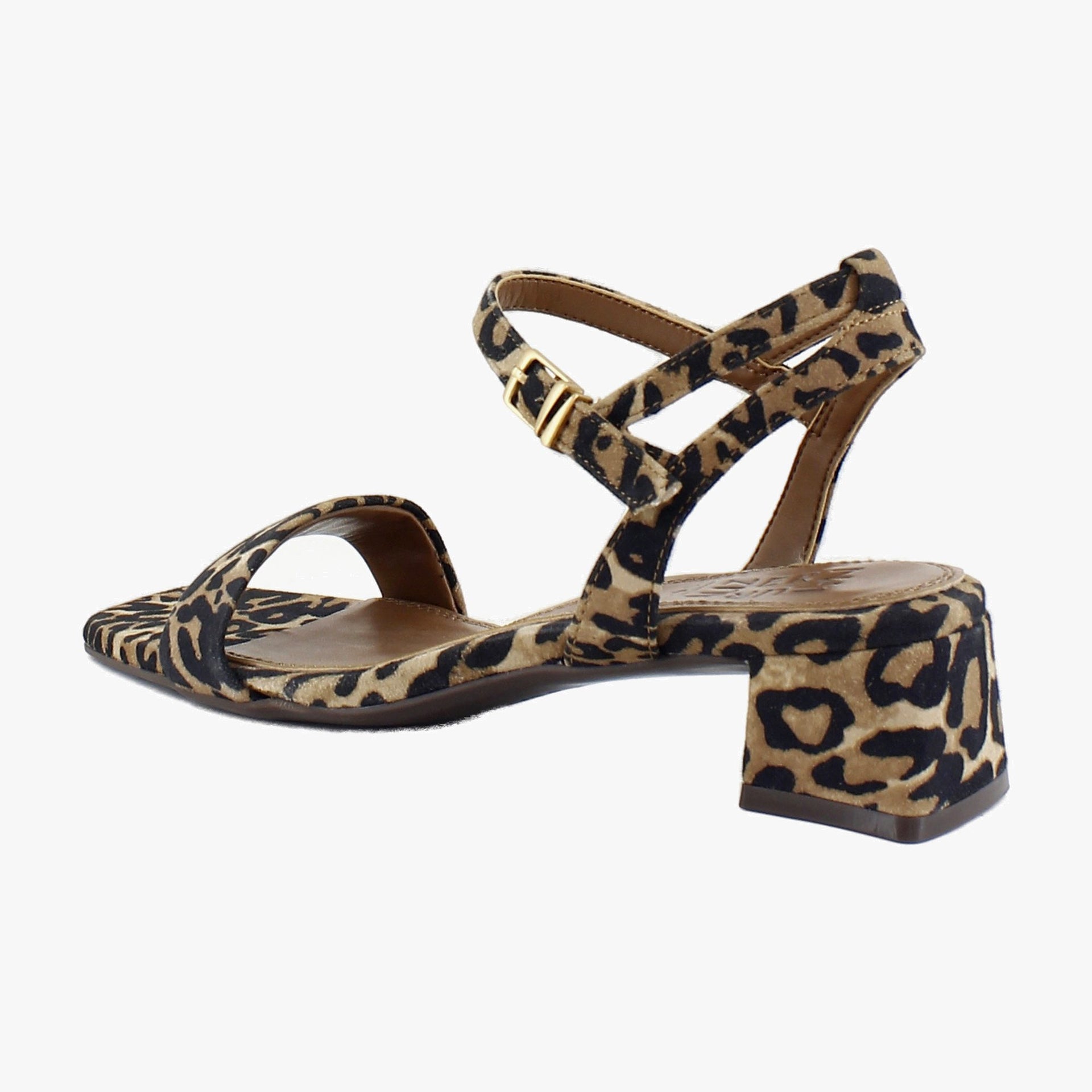 Dark Brown Leopard Suede