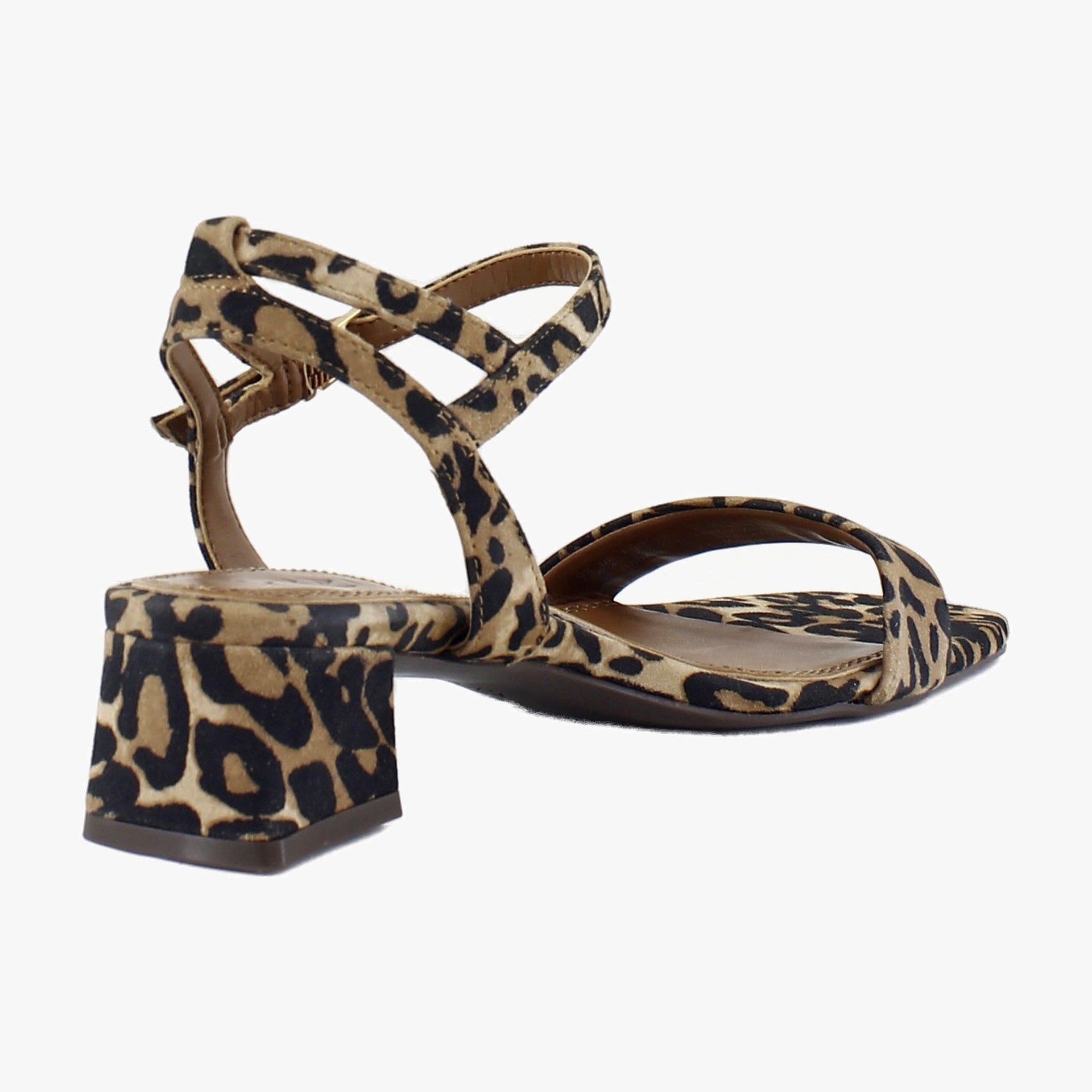 Dark Brown Leopard Suede