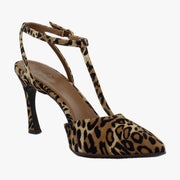 Dark Brown Leopard Suede