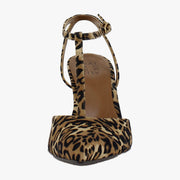 Dark Brown Leopard Suede