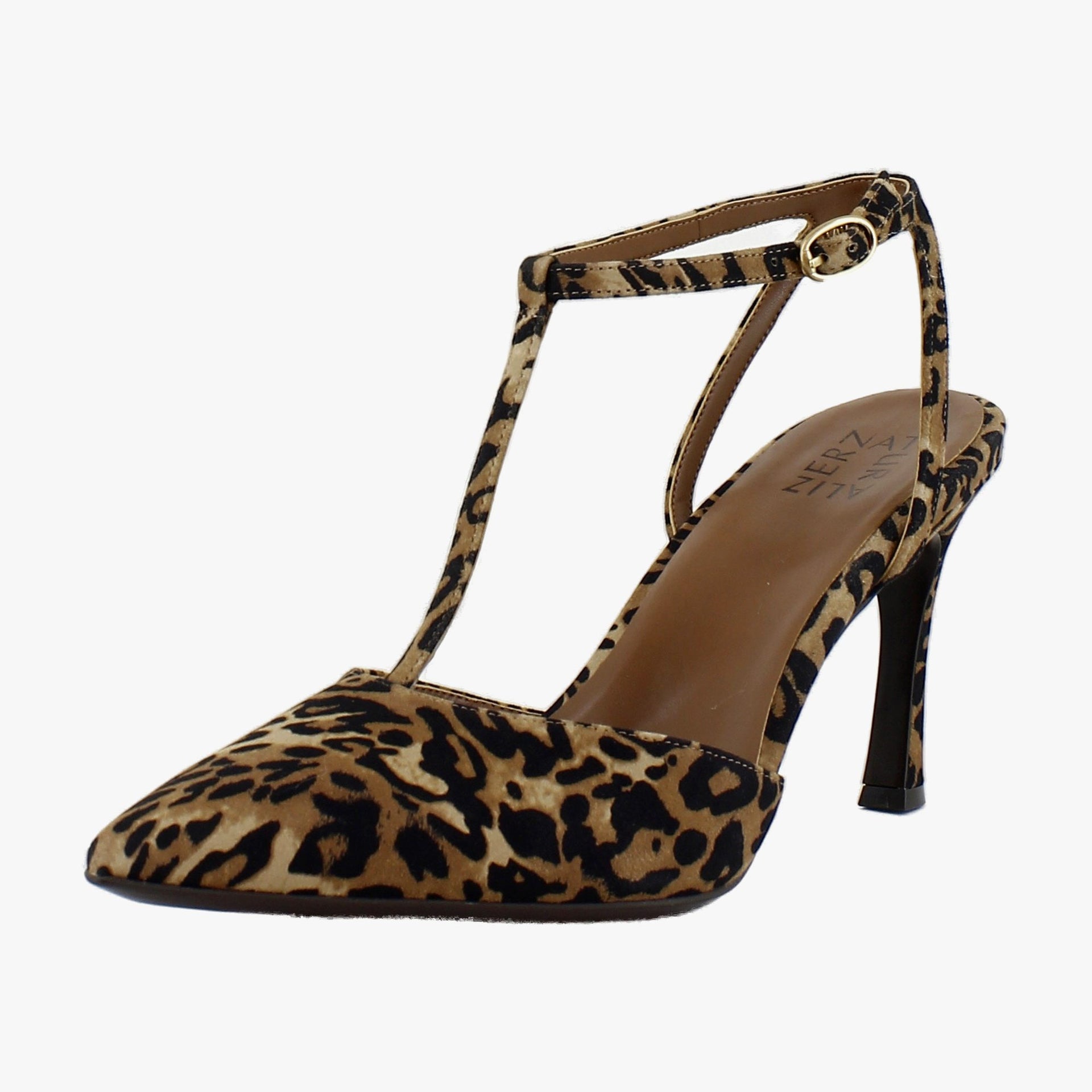 Dark Brown Leopard Suede