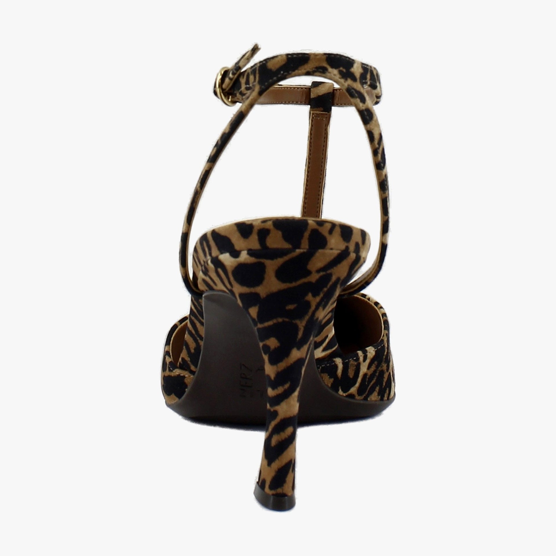 Dark Brown Leopard Suede