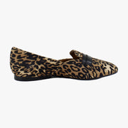 Dark Brown Leopard Suede
