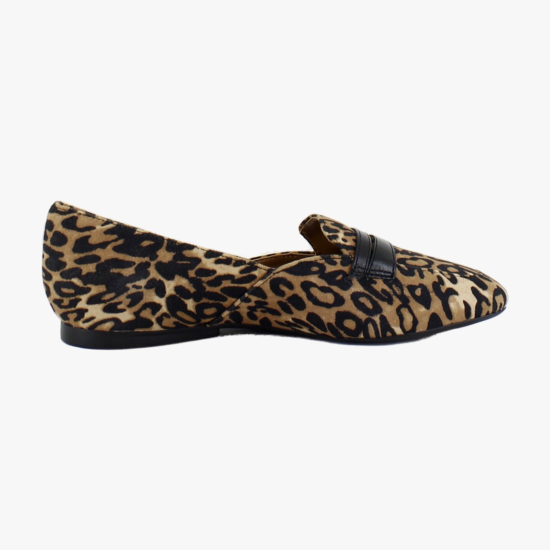 Dark Brown Leopard Suede