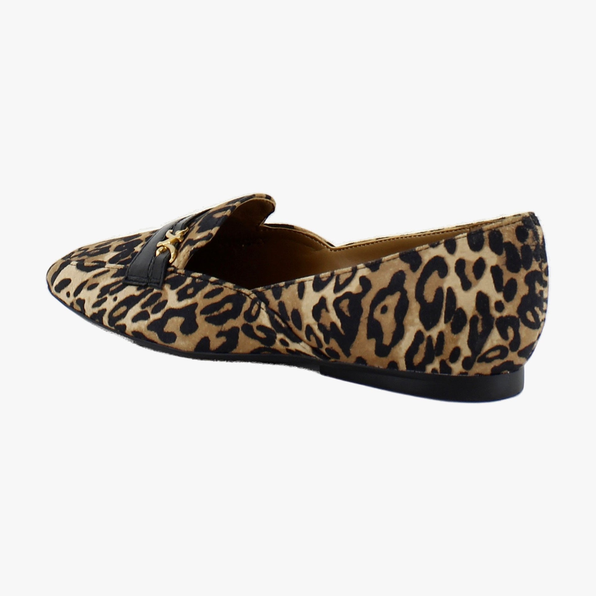 Dark Brown Leopard Suede