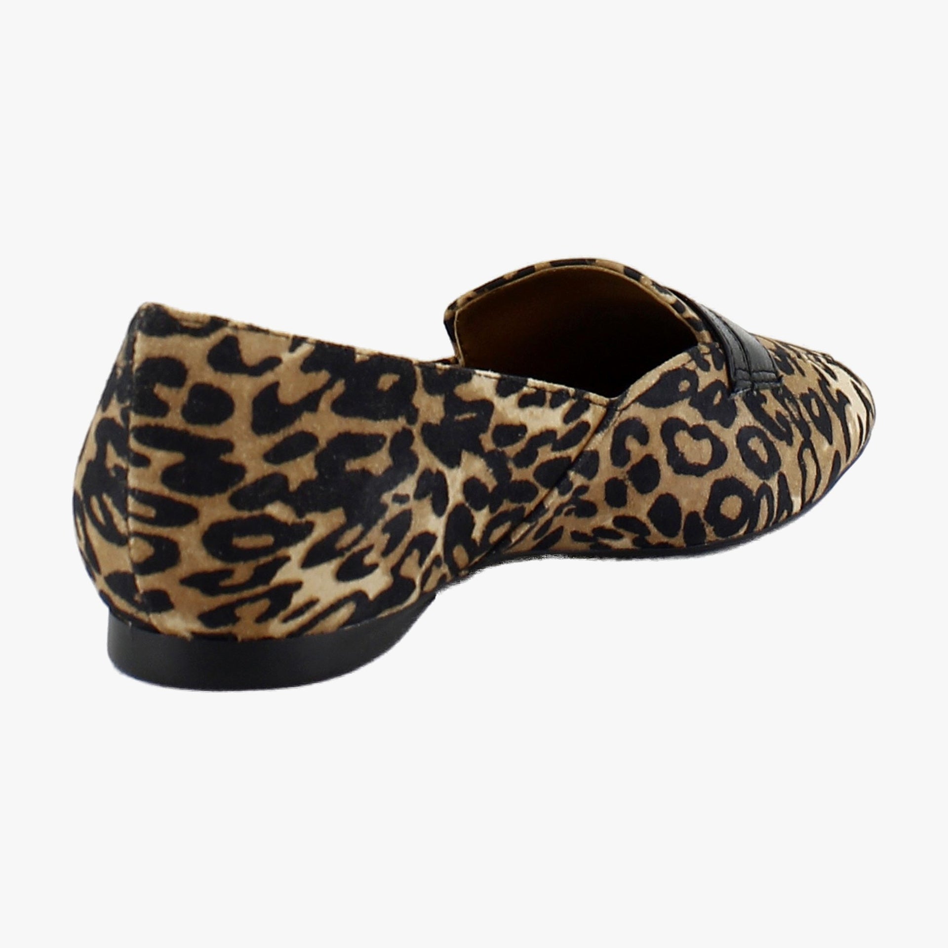 Dark Brown Leopard Suede