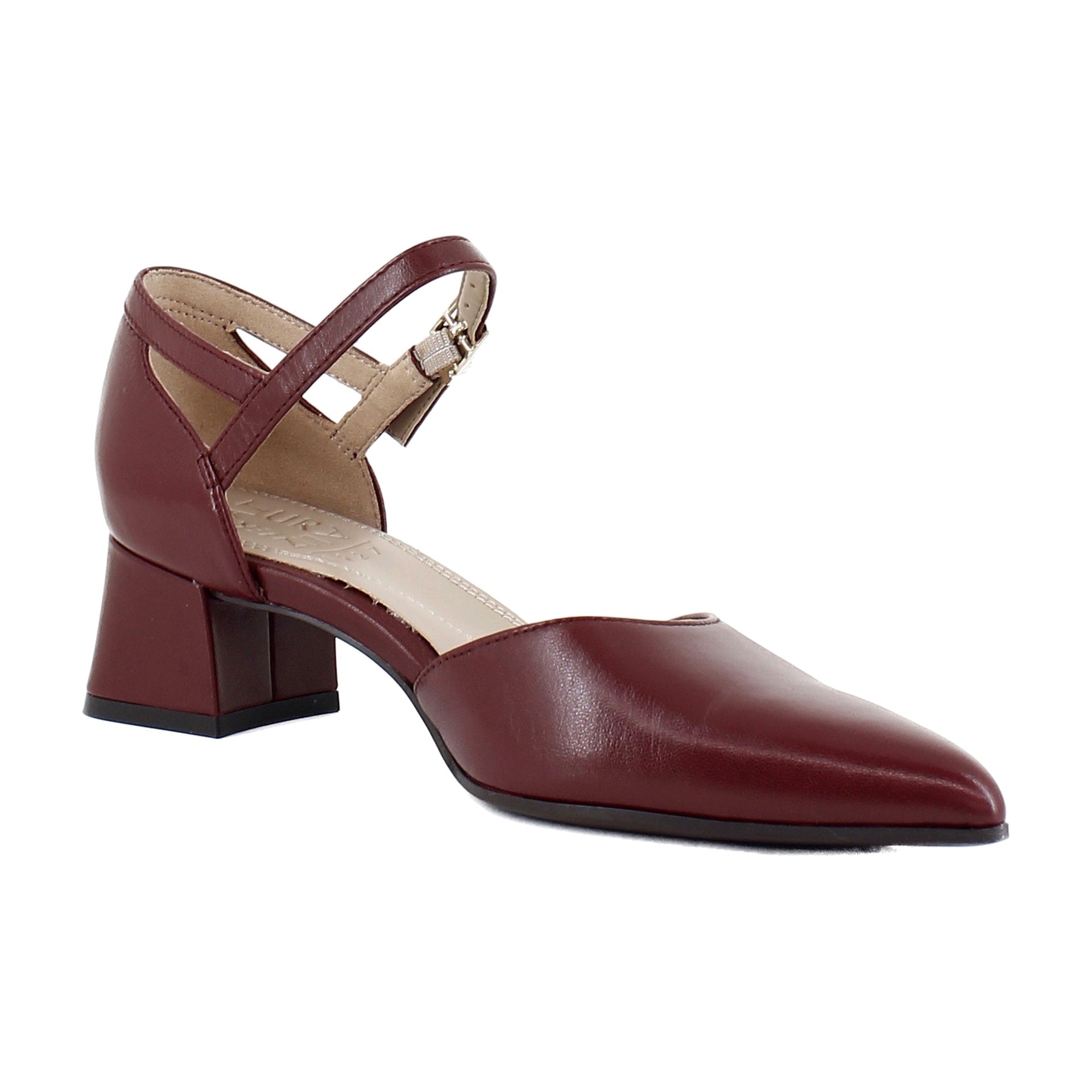 Cranberry Red Leather