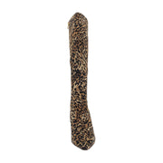 Dark Brown Leopard Suede