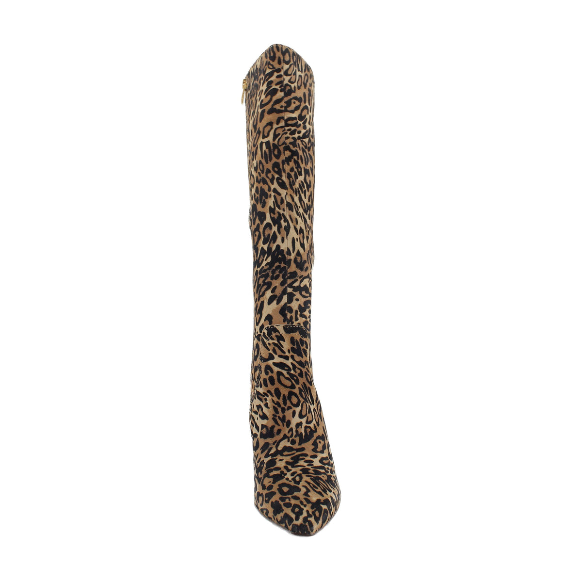Dark Brown Leopard Suede