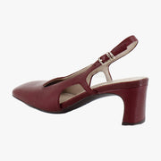 Cranberry Red Leather