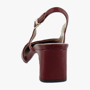 Cranberry Red Leather