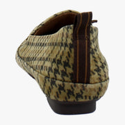 Olive Houdstooth Suede