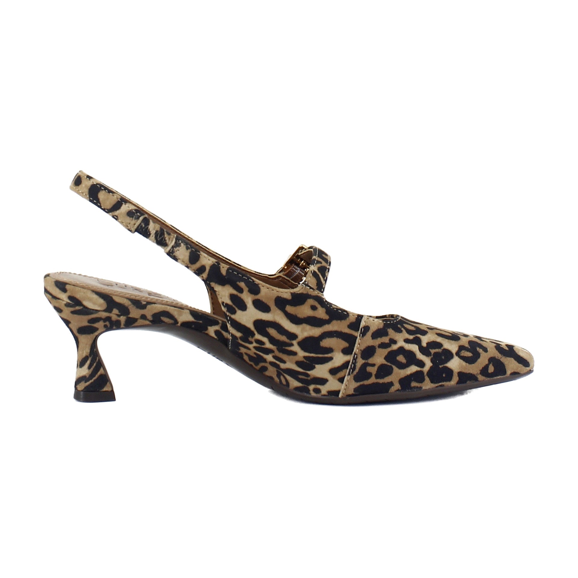 Dark Brown Leopard Suede