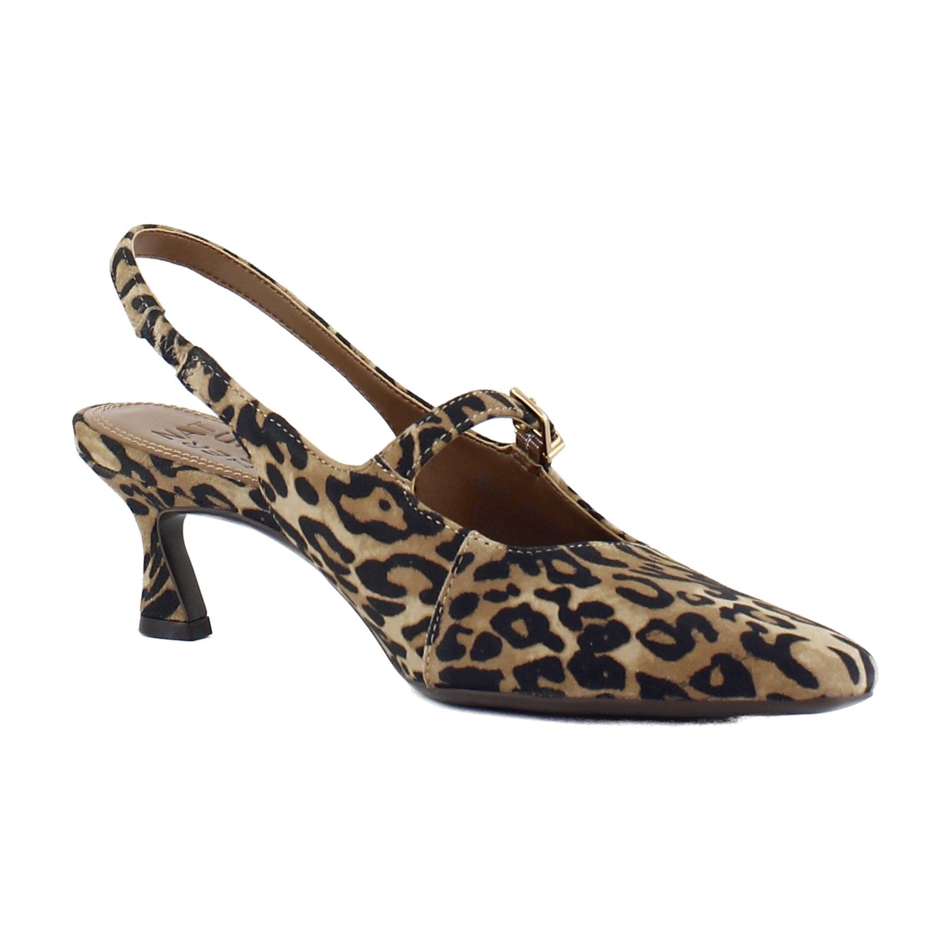 Dark Brown Leopard Suede