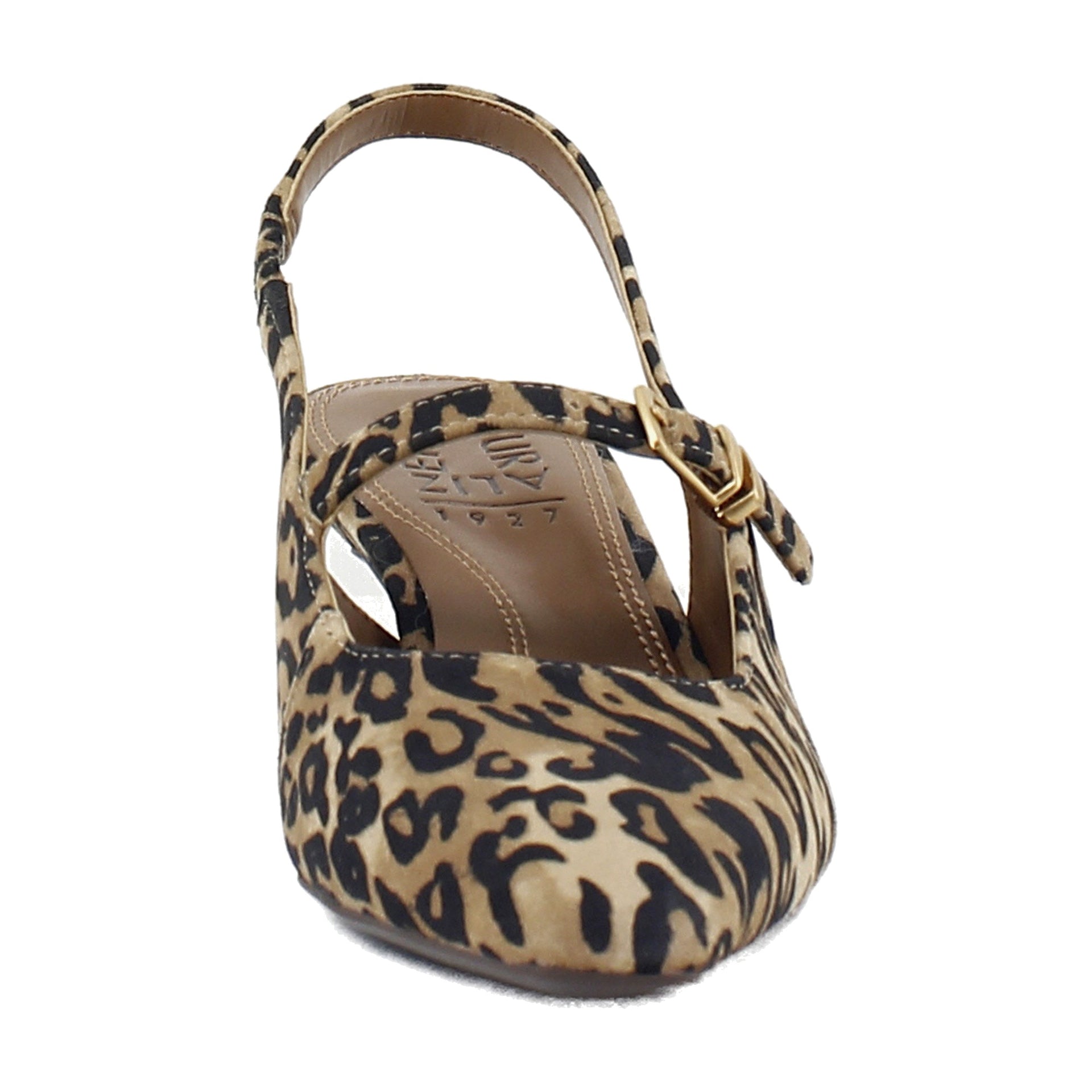 Dark Brown Leopard Suede