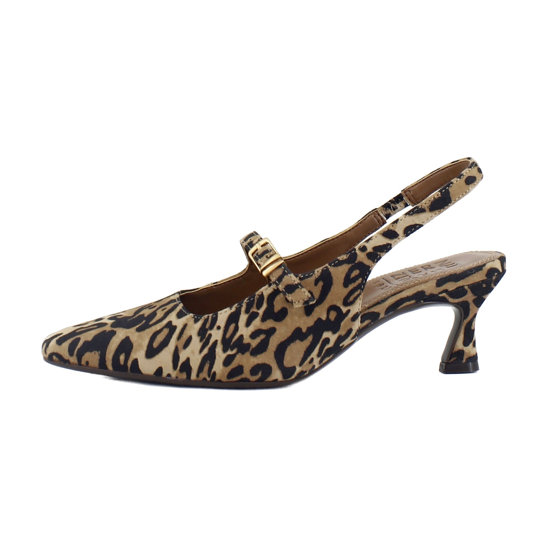 Dark Brown Leopard Suede