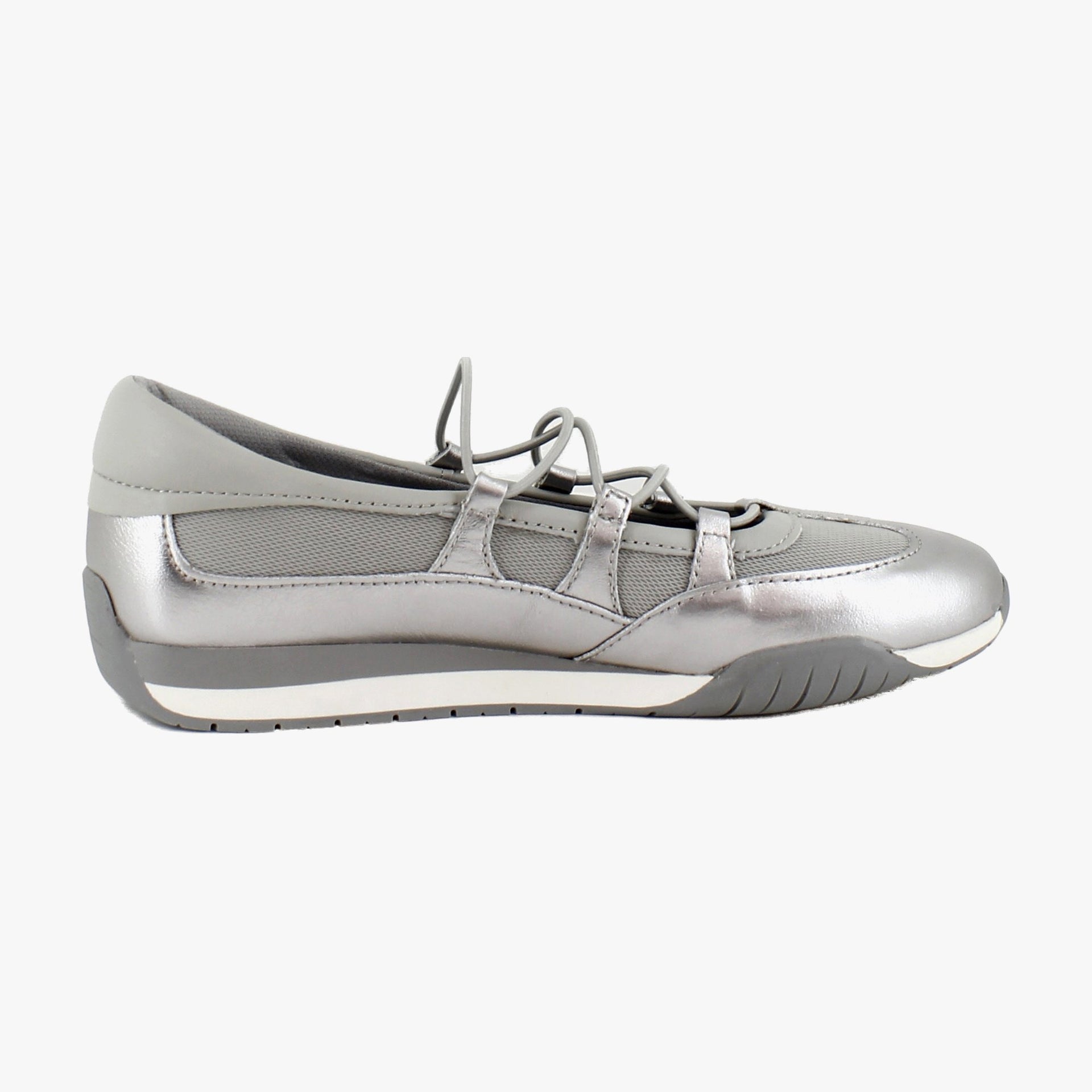Pewter Leather/Mesh