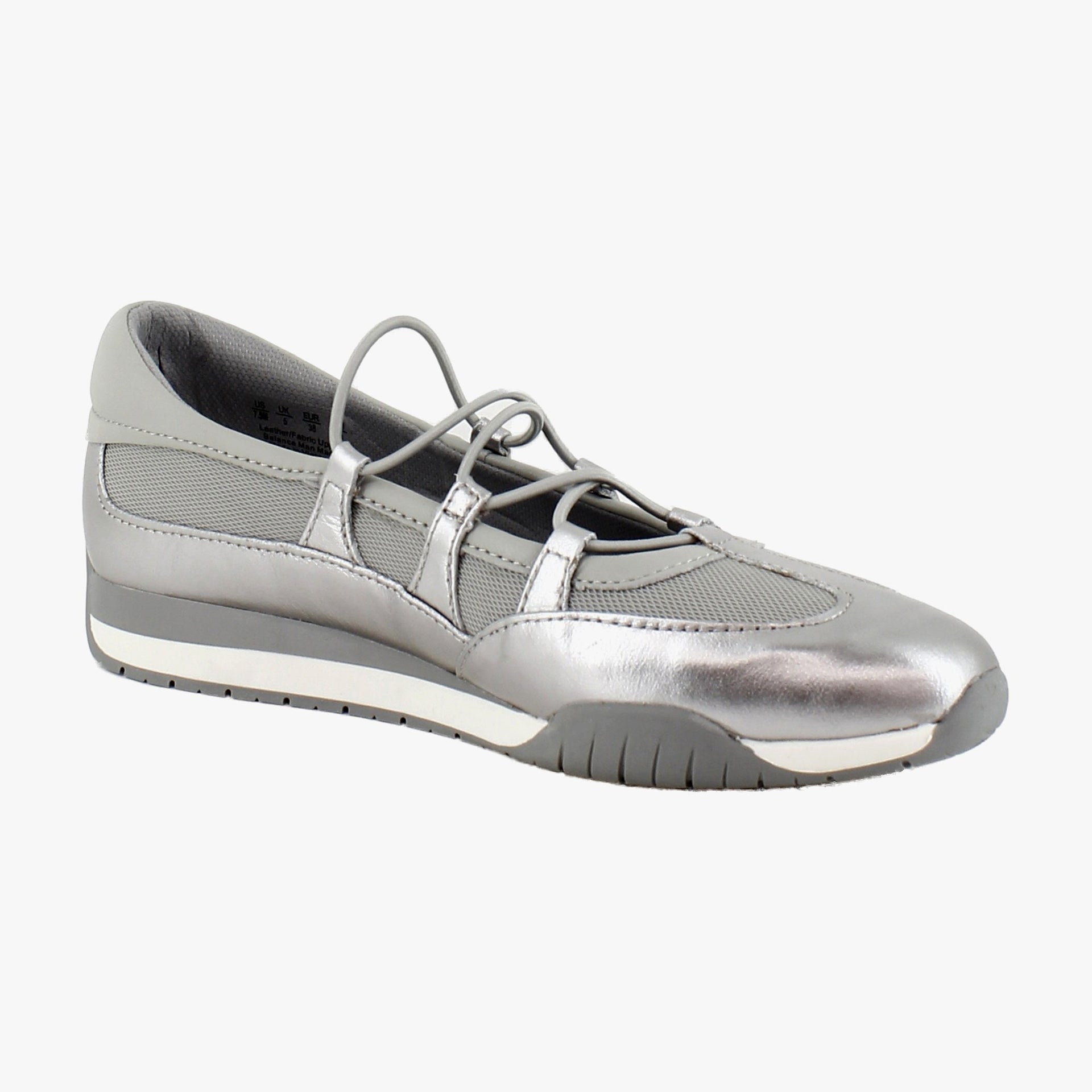 Pewter Leather/Mesh
