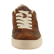 Brown Plaid Suede